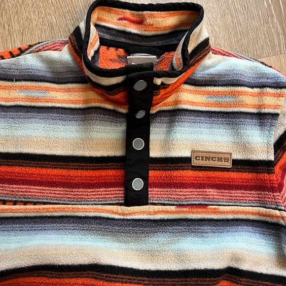 Cinch Multicolor Striped Pullover - Size 10 Youth - Picture 2 of 8
